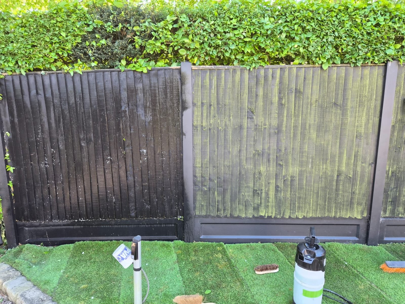 Fencing before cleaning